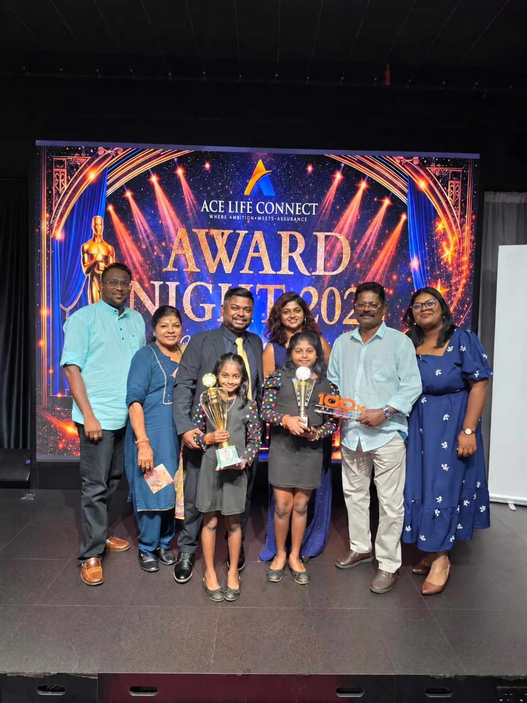 Group photograph at award night